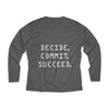 Decide Commit Succeed Women's Long Sleeve V-neck Tee